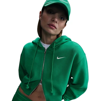 Nike NSW Phoenix Fleece Loose Crop FZ Hoodie - Women's