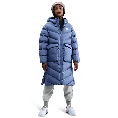 Nike Boys NSW Therma-FIT All Day Play Puffer Parka - Boys' Grade School World Indigo/White
