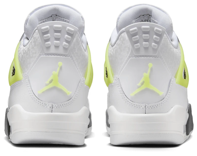 Jordan Boys Air 4 Retro - Boys' Grade School Shoes White/Yellow