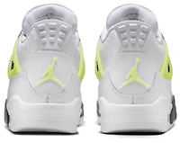 Jordan Boys Air 4 Retro - Boys' Grade School Shoes White/Yellow