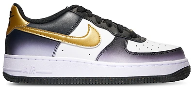 Nike Boys Nike Air Force 1 50th Anniversary - Boys' Grade School Shoes White/Black/Gold Size 01.0