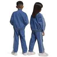 adidas Girls Denim Set - Girls' Preschool Blue/Blue