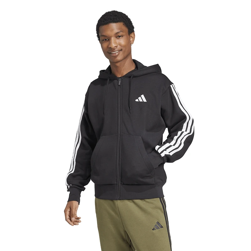 adidas Essentials 3-Stripes Fleece Hoodie - Men's