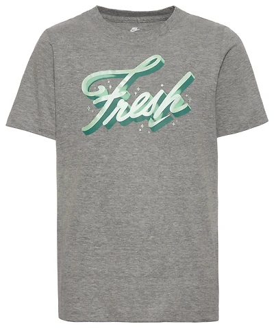Nike Boys Fresh T-Shirt - Boys' Grade School Grey/Grey