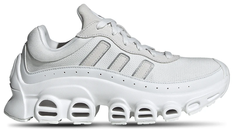 adidas Girls Adifom Megaride - Girls' Grade School Running Shoes Silver Metallic/Black/Crystal White