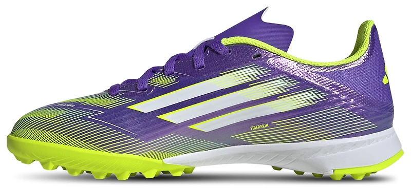 adidas Boys F50 League Turf - Boys' Grade School Shoes Purple Rush/Ftwr White