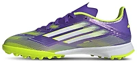adidas Boys F50 League Turf - Boys' Grade School Shoes Purple Rush/Ftwr White
