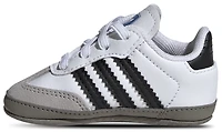 adidas Boys adidas Originals Samba Crib - Boys' Infant Shoes White/Black/Clear Granite Size 05.0