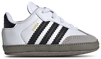 adidas Boys adidas Originals Samba Crib - Boys' Infant Shoes White/Black/Clear Granite Size 05.0