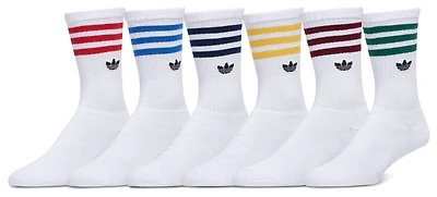 adidas Originals Trefoil Roller Crew Socks 6 Pack - Men's