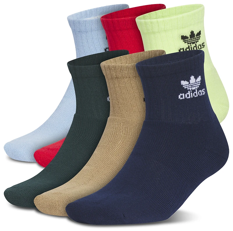 adidas Originals Trefoil  6-Pack Quarter Socks - Adult