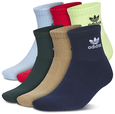 adidas Originals Trefoil  6-Pack Quarter Socks - Adult