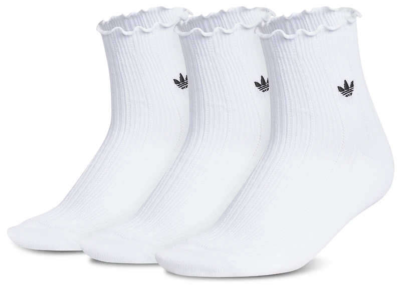 adidas Originals Ruffle Quarter Socks 3-Pack - Adult