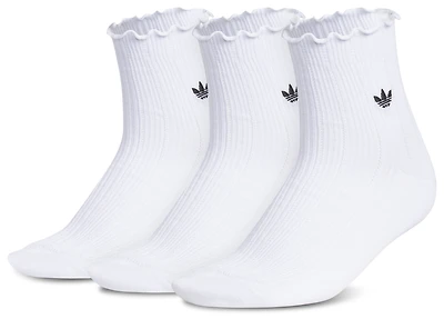 adidas Originals Ruffle Quarter Socks 3-Pack - Adult