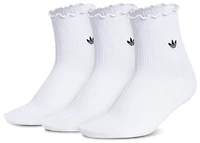 adidas Originals Ruffle Quarter Socks 3-Pack - Adult