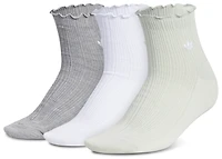 adidas Originals Ruffle Quarter Socks 3-Pack - Adult