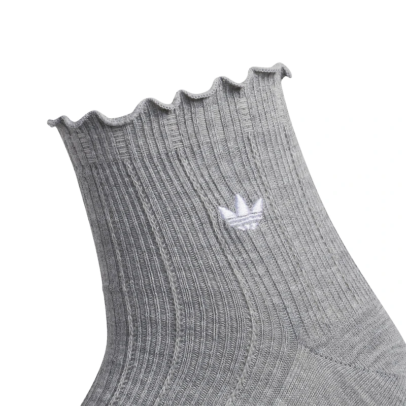 adidas Originals Ruffle Quarter Socks 3-Pack - Adult