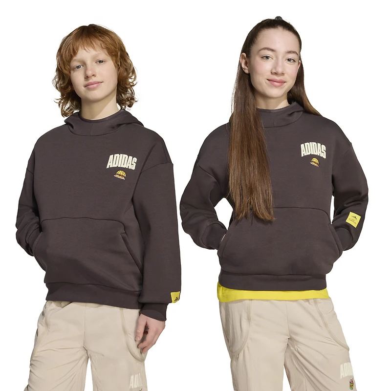 adidas Boys adidas Originals The Simpsons Hoodie - Boys' Grade School Night Brown Size S