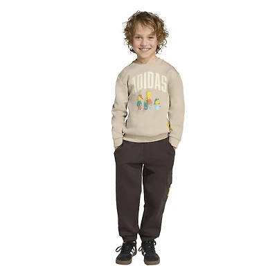 adidas Boys The Simpsons Joggers - Boys' Preschool Wonder Beige/Multi