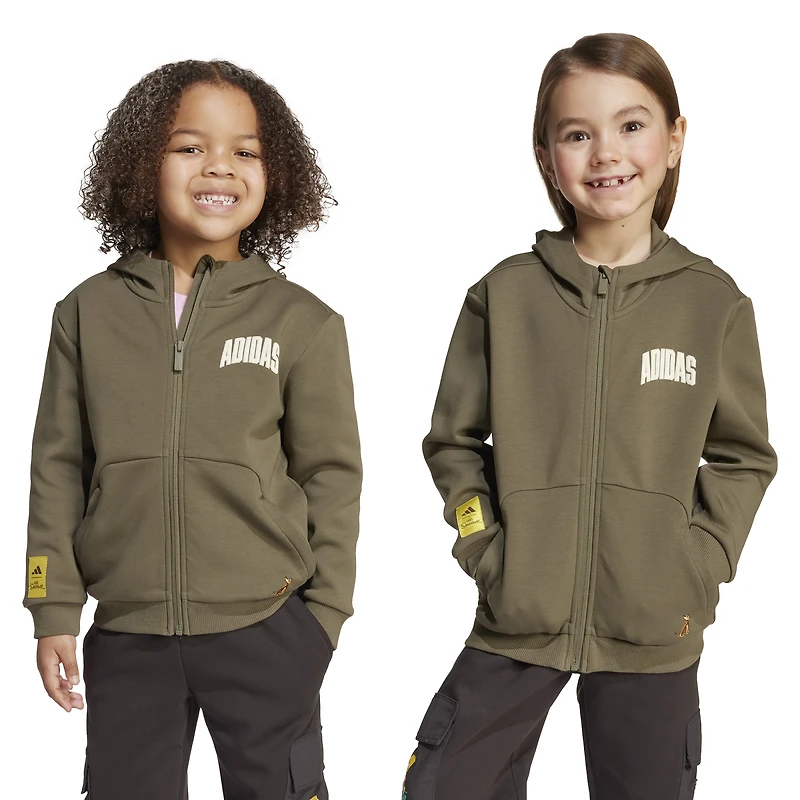 adidas Boys adidas x The Simpsons Hooded Track Top - Boys' Preschool Olive Strata Size XS