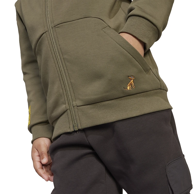 adidas Boys adidas x The Simpsons Hooded Track Top - Boys' Preschool Olive Strata Size XS