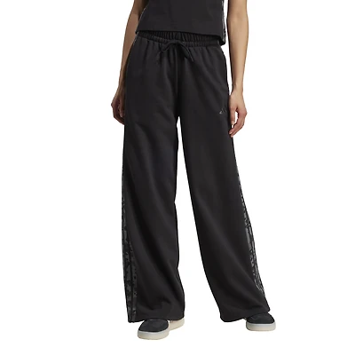 adidas 3-Stripes Animal Printed Open Hem Pants - Women's