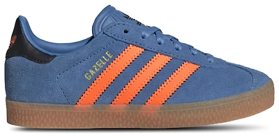 adidas Boys Originals Gazelle - Boys' Preschool Shoes Focus Blue/Solar Orange/Black