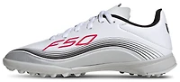 adidas Boys F50 Messi League Turf - Boys' Grade School Shoes Ftwr White/Lucid Red
