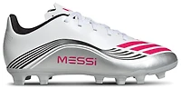 adidas Boys F50 Messi Club F/MG - Boys' Grade School Soccer Shoes Ftwr White/Lucid Red
