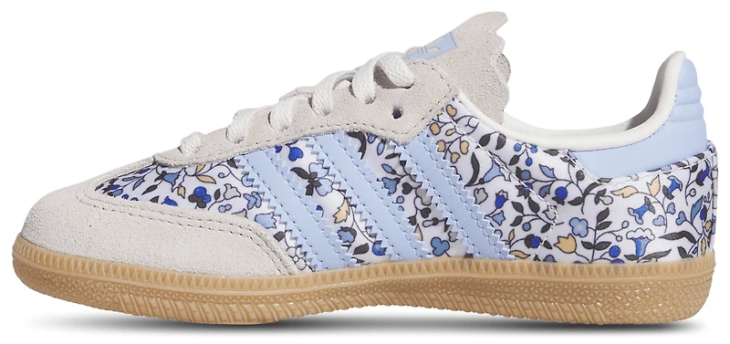 adidas Boys Originals x Liberty London Samba Elastic Lace - Boys' Preschool Shoes Supplier Colour/Off White