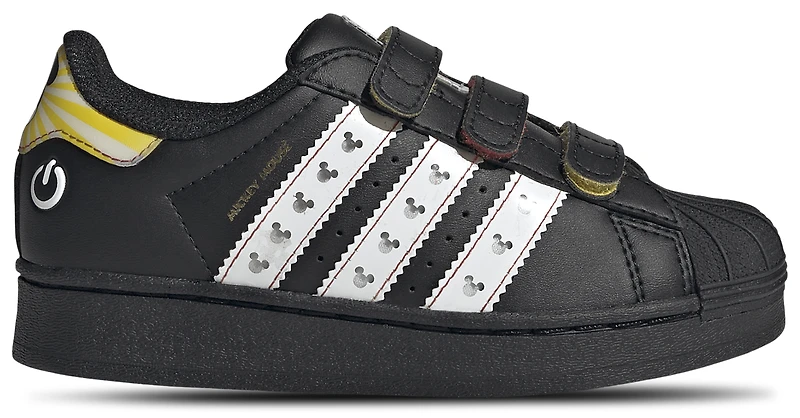 adidas Boys Originals Superstar LED Lights - Boys' Preschool Basketball Shoes Black/White/Multi
