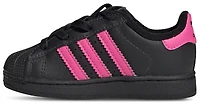 adidas Girls Originals Superstar II - Girls' Toddler Shoes Pink/Black