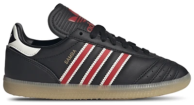 adidas Boys adidas Originals Samba JP - Boys' Grade School Shoes Red/Gum/Core Black Size 03.5