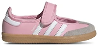 adidas Girls Originals Samba Jane - Girls' Preschool Shoes Light Pink/White/Gum