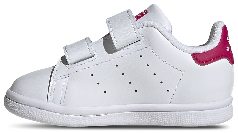 adidas Boys Originals Stan Smith - Boys' Toddler Shoes White/White/Bold Pink