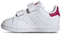 adidas Boys Originals Stan Smith - Boys' Toddler Shoes White/White/Bold Pink