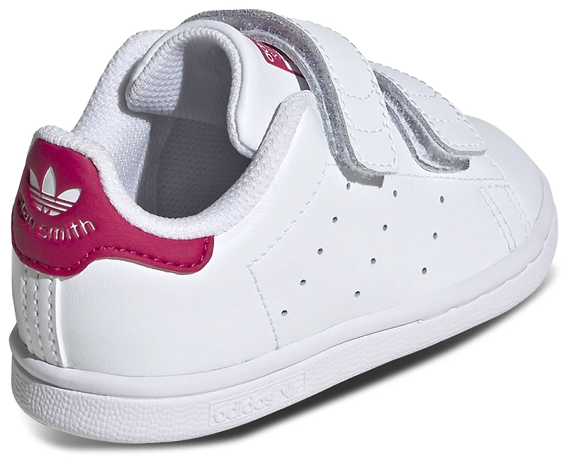 adidas Boys Originals Stan Smith - Boys' Toddler Shoes White/White/Bold Pink