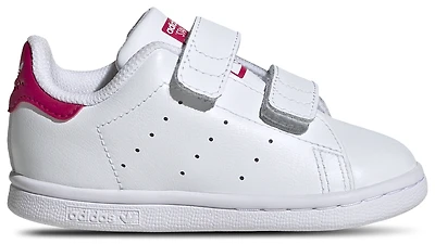 adidas Boys Originals Stan Smith - Boys' Toddler Shoes White/White/Bold Pink