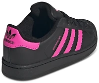 adidas Girls Originals Superstar II - Girls' Preschool Shoes Pink/Black
