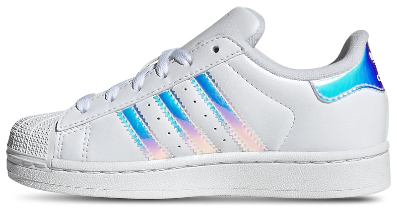 adidas Girls Originals Superstar II - Girls' Preschool Basketball Shoes White/Multi