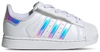 adidas Girls Originals Superstar II Elastic Lace - Girls' Toddler Shoes White/Multi