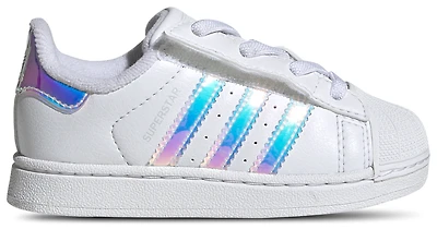 adidas Girls Originals Superstar II Elastic Lace - Girls' Toddler Shoes White/Multi