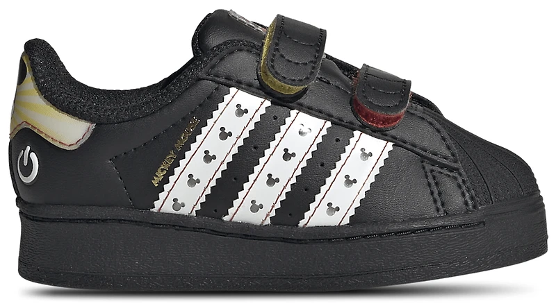 adidas Boys Originals Superstar LED Lights - Boys' Toddler Shoes Black/White/Multi