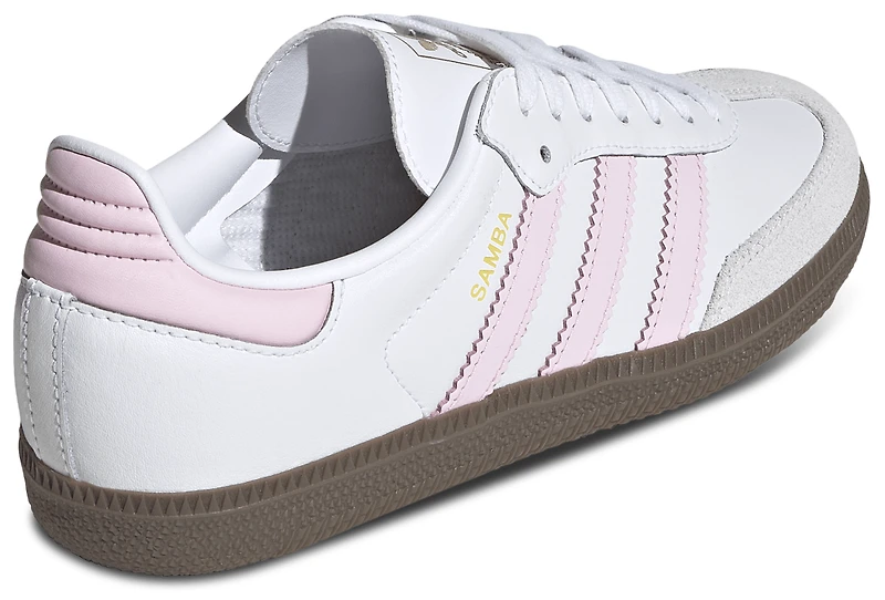adidas Originals Boys adidas Originals Samba - Boys' Grade School Shoes White/Clear Pink Size 03.5