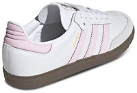adidas Originals Boys Samba - Boys' Grade School Shoes White/Clear Pink