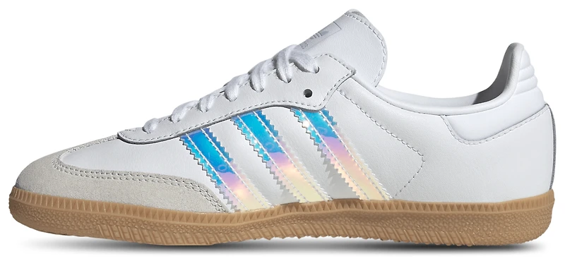 adidas Girls Originals Samba OG - Girls' Grade School Shoes White/Halo Blue