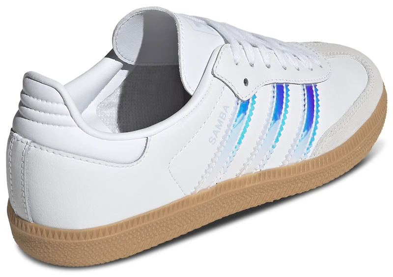 adidas Girls Originals Samba OG - Girls' Grade School Shoes White/Halo Blue