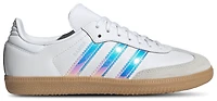 adidas Girls Originals Samba OG - Girls' Grade School Shoes White/Halo Blue