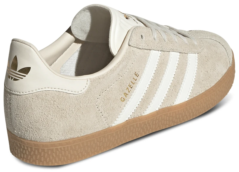 adidas Boys Originals Gazelle J - Boys' Grade School Shoes Wonder White/Beige