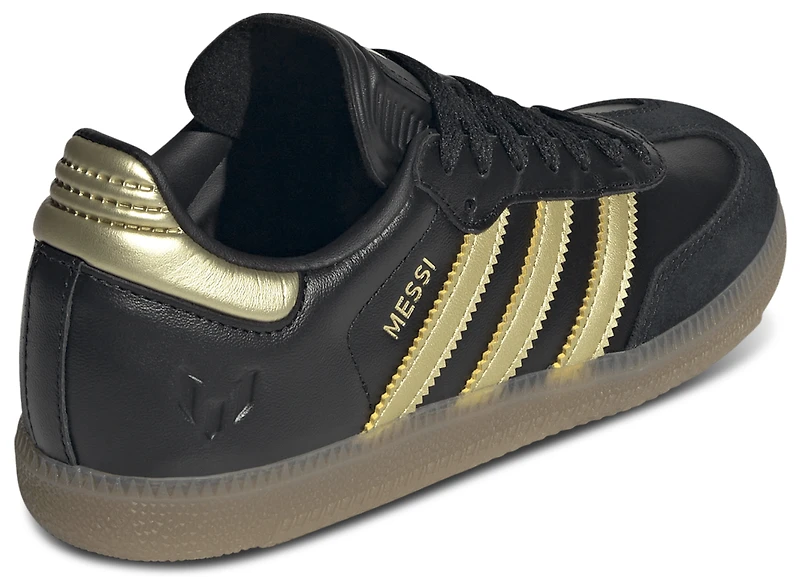 adidas Boys Samba x Messi - Boys' Grade School Soccer Shoes Black/Gold